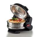 Ver imagem 6 de Forno de Pizza Elétrico Duplo Ariete 927 Preto 1800W 110V - Pedra Refratária e Design Retrô