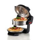 Ver imagem 5 de Forno de Pizza Elétrico Duplo Ariete 927 Preto 1800W 110V - Pedra Refratária e Design Retrô