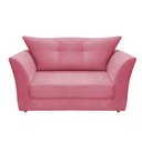 Ver imagem 1 de Namoradeira Decorativa Isis Suede Rosa Pés Madeira Ms Decor