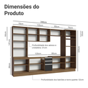 Ver mais imagens de Armário de Cozinha Completa 340cm Rustic/Preto Glamy Madesa 01