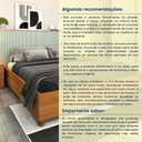 Ver mais imagens de Conjunto com Cama e 2 Mesas de Cabeceira 1 Gaveta Luna em MDF Marrom/Cinamomo