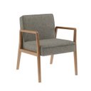 Ver imagem 2 de Poltrona Decorativa 60x82x79cm Madeira Maciça Maite