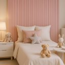 Ver imagem 1 de Kit 20 Unidades - Revestimento Ripado Placa Mdf Painel Decorativo 45 X 11 Cm: Rosa