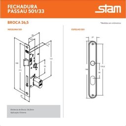 Fech. 501/33 - Esp. Inox (g) - 3