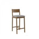 Ver imagem 2 de Banqueta Assento Estofado Madeira Maciça Manu