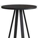 Ver imagem 2 de Conjunto com 02 Mesas Laterais 40cm e 45cm Pés Metálicos 27958 Artesano - Preto