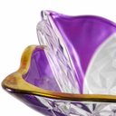 Ver imagem 5 de Centro de Mesa com Pé em Cristal Translúcido com Roxo - 15x30cm - Clássico e Elegante: Centro de Mes