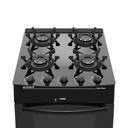 Ver imagem 4 de Fogão de Piso 4 Bocas Smart Glass Preto com Mesa de Vidro e Forno 50L - Realce
