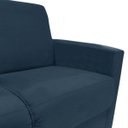 Ver imagem 5 de Sofá 2 Lugares Com Almofadas Gabrielly Suede Azul Marinho