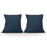 Sofá 2 Lugares Com Almofadas Gabrielly Suede Azul Marinho - 6
