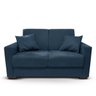 Sofá 2 Lugares Com Almofadas Gabrielly Suede Azul Marinho - 2