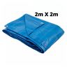 Lona 2x2 Azul Impermeável Carreteiro Piscina 200 Micras Grossa Reforçada - 2