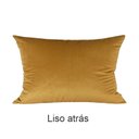 Ver imagem 5 de Kit 2 Capas para Almofada Drapeada Line T Retangular em Veludo Várias Cores Cor:mostarda