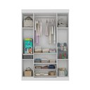Ver imagem 6 de Guarda-roupa Infantil 122cm com Vidro 4 Portas e 2 Gavetas Brisa Multimóveis Mp4426 Branco