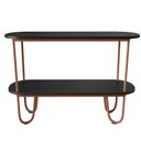 Ver imagem 5 de Aparador Requinte Pés de Aço Tubular 120 cm Preto/Cobre