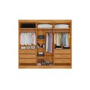 Ver imagem 3 de Guarda Roupa Casal 6 Portas (2 C/ Espelho) e 6 Gavetas Oslo Off White - Europa