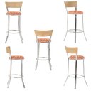 Ver imagem 5 de Kit de Mesa Bistrô com Tampo de Vidro Redondo 4 Banquetas em Alumínio e Fibra Sintética Ráfia