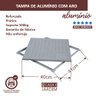 Tampa Caixa Gordura Inspeção Esgoto Energia 40x40 Alumínio - 3