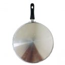 Ver imagem 2 de Frigideira de Alumínio Batido Grosso 4mm C/tampa Preta 24cm