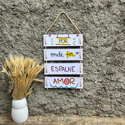 Placa Decorativa em Mdf com Corda Gratidão - 1