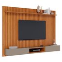 Ver imagem 3 de Painel para TV Home Suspenso Ripado Ambiente Loft 2.2 Nature Gianduia - Imcal