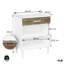 Ver imagem 4 de Balcão Armário Organizador Microondas Simples Cozinha Branco/rústico