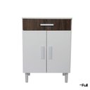 Ver imagem 6 de Balcão Armário Organizador Microondas Simples Cozinha Branco/rústico