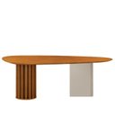 Ver imagem 3 de Mesa de Jantar Belle 1,80x1,00m Orgânica Cinamomo Off-white com Kit 4 Cadeiras para Mesa de Jantar B