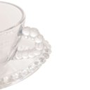 Ver imagem 4 de Conjunto 4 Xícaras Chá Cristal C/píres Coração Pearl 180ml Rojemac 28381