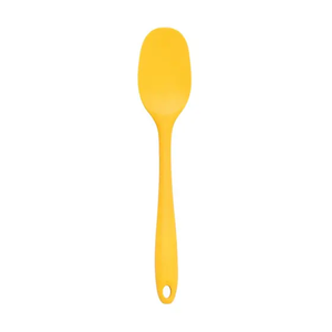 Espátula de Silicone Duplo Redonda Pequena Amarelo 20,5cm - Oikos