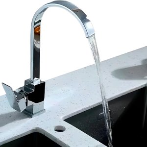 Torneira Gourmet Slim Giro de Corpo 360º Monocomando com Misturador de Temperaturas Agua Quente e Fr