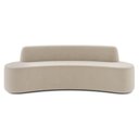 Ver imagem 3 de Sofá 4 Lugares para Sala de Estar Living 230cm Koane D06 Veludo Creme - Mpozenato