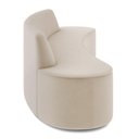 Ver imagem 4 de Sofá 4 Lugares para Sala de Estar Living 230cm Koane D06 Veludo Creme - Mpozenato