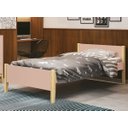 Ver imagem 2 de Cama Babá Solteiro Simba Rosa Fosco com Natural - MoveisAqui