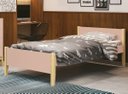 Ver imagem 2 de Cama Babá Solteiro Simba Rosa Fosco com Natural - MoveisAqui