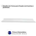 Ver mais imagens de Suporte para Papel Higiênico Porta Celular Aromatizador + Prateleira Multiuso 60cm Branco