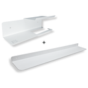Ver imagem 2 de Suporte para Papel Higiênico Porta Celular Aromatizador + Prateleira Multiuso 60cm Branco