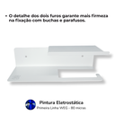 Ver imagem 7 de Suporte para Papel Higiênico Porta Celular Aromatizador + Prateleira Multiuso 60cm Branco