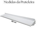Ver imagem 4 de Suporte para Papel Higiênico Porta Celular Aromatizador + Prateleira Multiuso 60cm Branco