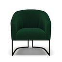 Ver imagem 5 de Poltrona para Sala Industrial Preto Kit 2 Stella Bouclê Verde D03 - D'Rossi