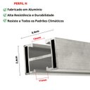 Ver imagem 2 de Perfil Barra Trilho + Par de Emenda Fixador Placa Painel Solar Alumínio 1,20 Metros | Perfil Master