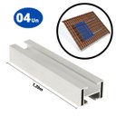 Ver imagem 4 de Perfil Barra Trilho + Par de Emenda Fixador Placa Painel Solar Alumínio 1,20 Metros | Perfil Master