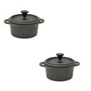Ver imagem 1 de Duas Cacarolinhas - Panelinhas de Ferro Forno Mesa 9,5 X 4,5 Nirosta