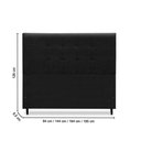 Ver imagem 3 de Cabeceira Estofados Casal Quarto 1,44cm Betina Suede Preto Madelina Decor