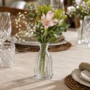 Ver imagem 4 de Kit 2 Vasos Vidro 5x11cm Transparente Wolff Decorativo Flores Jarro Vasinho Pequeno Centro de Mesa