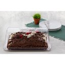 Ver imagem 2 de Suporte para Torta Porta Bolo Boleira Retangular com Tampa