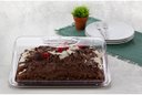 Ver imagem 2 de Suporte para Torta Porta Bolo Boleira Retangular com Tampa