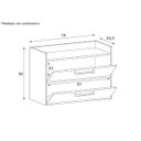 Ver imagem 7 de Conjunto para Sala de Estar com Rack para TV até 65 Polegadas e Gabinete Suspenso 
