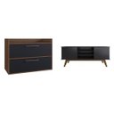 Ver imagem 2 de Conjunto para Sala de Estar com Rack para TV até 65 Polegadas e Gabinete Suspenso 