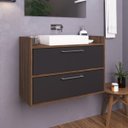 Ver imagem 6 de Conjunto para Sala de Estar com Rack para TV até 65 Polegadas e Gabinete Suspenso 